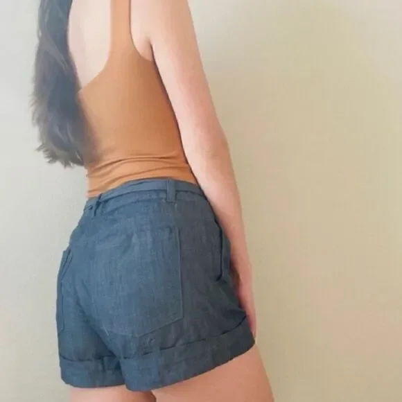 Banana Republic Chambray Shorts   - Picture 4 of 8